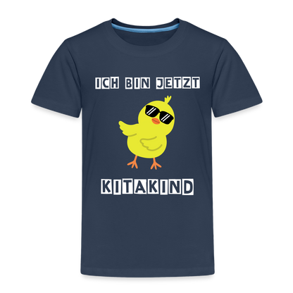 Kinder Premium T-Shirt - Kitakind Küken - Navy