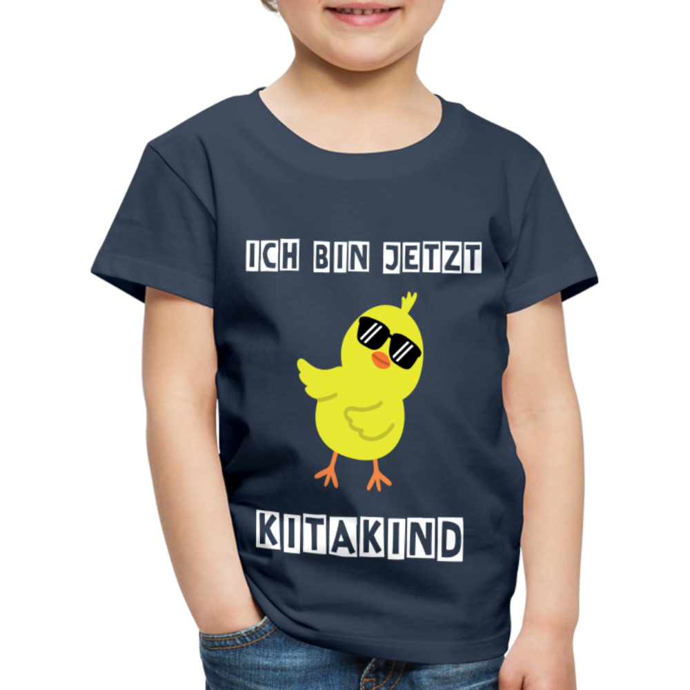 Kinder Premium T-Shirt - Kitakind Küken - Navy