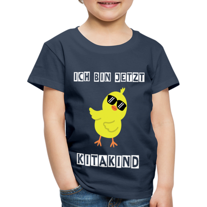 Kinder Premium T-Shirt - Kitakind Küken - Navy