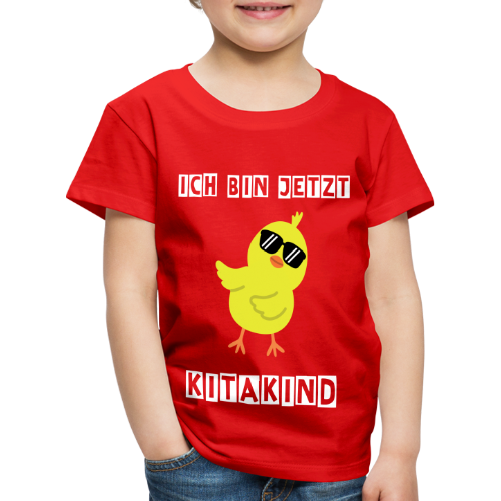 Kinder Premium T-Shirt - Kitakind Küken - Rot