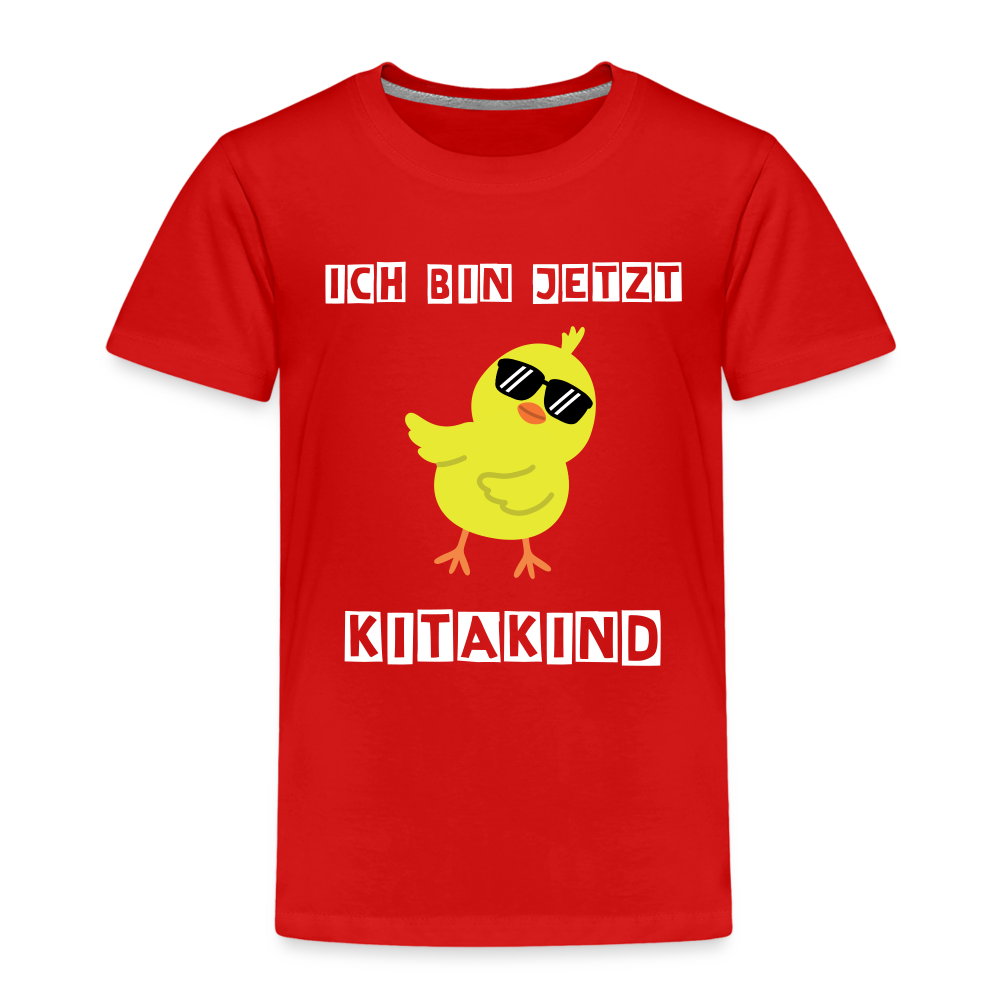 Kinder Premium T-Shirt - Kitakind Küken - Rot