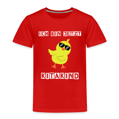 Kinder Premium T-Shirt - Kitakind Küken - Rot