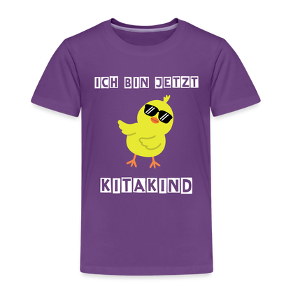 Kinder Premium T-Shirt - Kitakind Küken - Lila