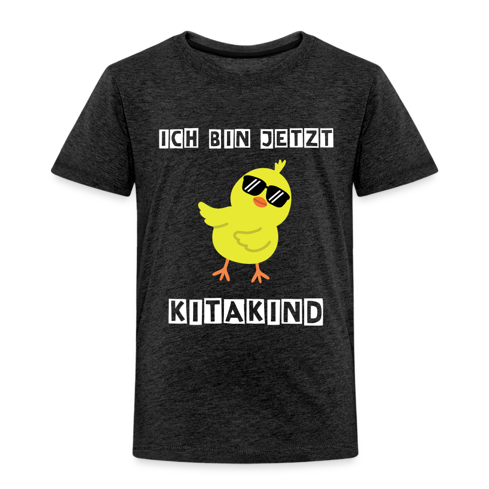 Kinder Premium T-Shirt - Kitakind Küken - Anthrazit