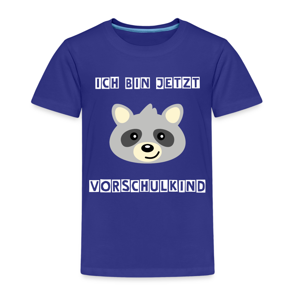 Kinder Premium T-Shirt - Vorschulkind Waschbär - Königsblau