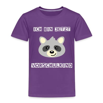 Kinder Premium T-Shirt - Vorschulkind Waschbär - Lila