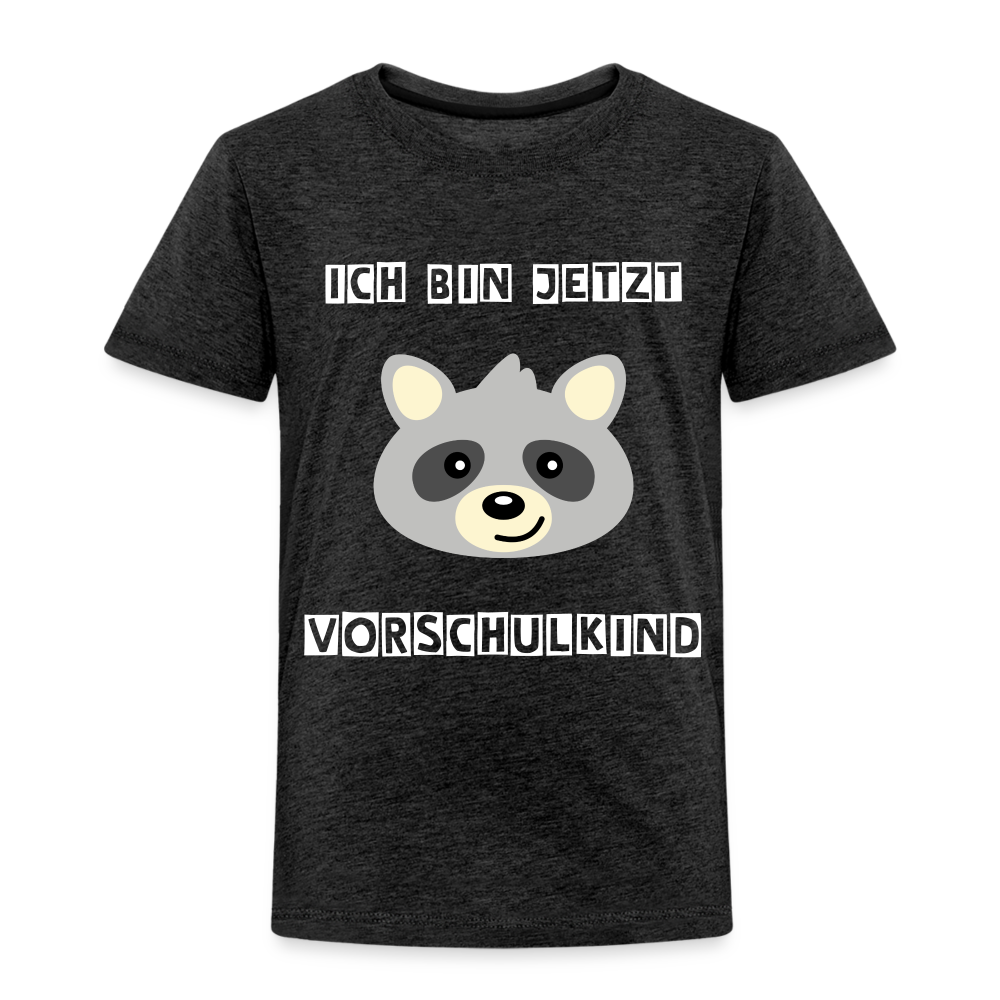 Kinder Premium T-Shirt - Vorschulkind Waschbär - Anthrazit