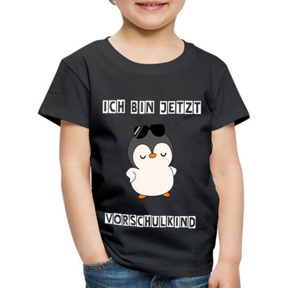 Kinder Premium T-Shirt - Vorschulkind cooler Pinguin - Schwarz