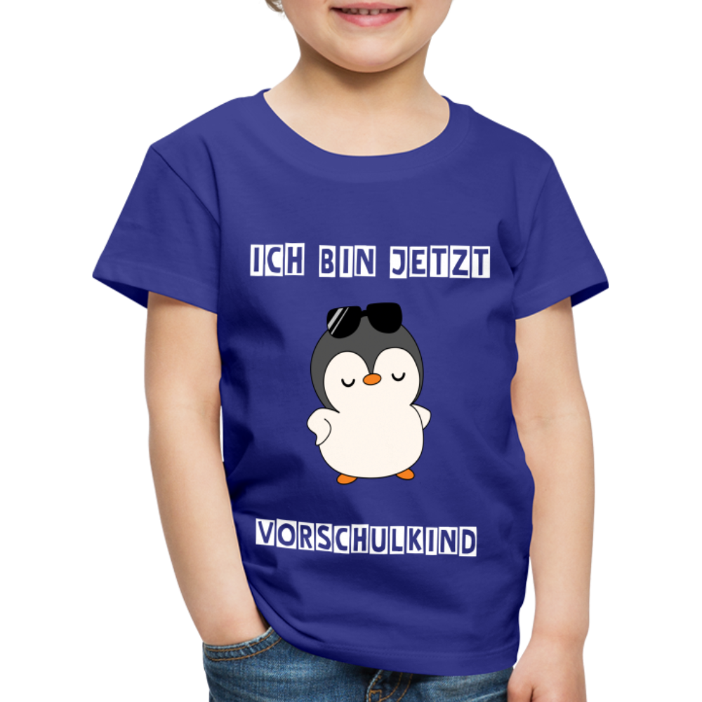 Kinder Premium T-Shirt - Vorschulkind cooler Pinguin - Königsblau