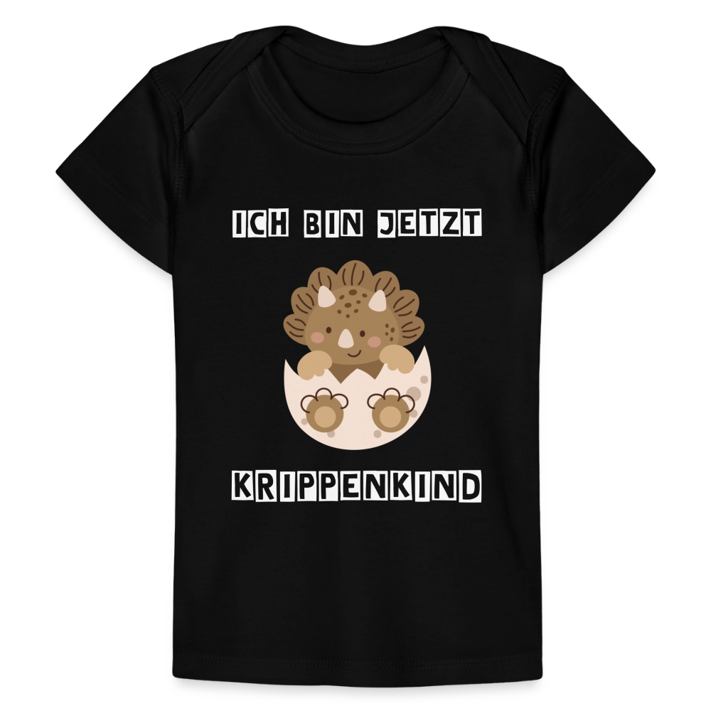 Baby Bio-T-Shirt - Krippenkind Babydino - Schwarz