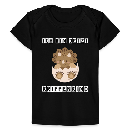 Baby Bio-T-Shirt - Krippenkind Babydino - Schwarz