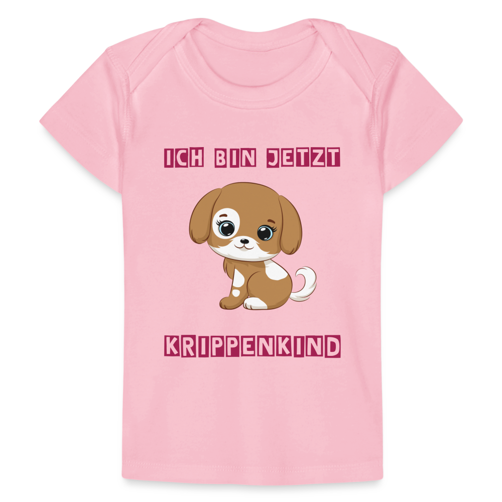 Baby Bio-T-Shirt - Krippenkind Hundewelpe - Hellrosa