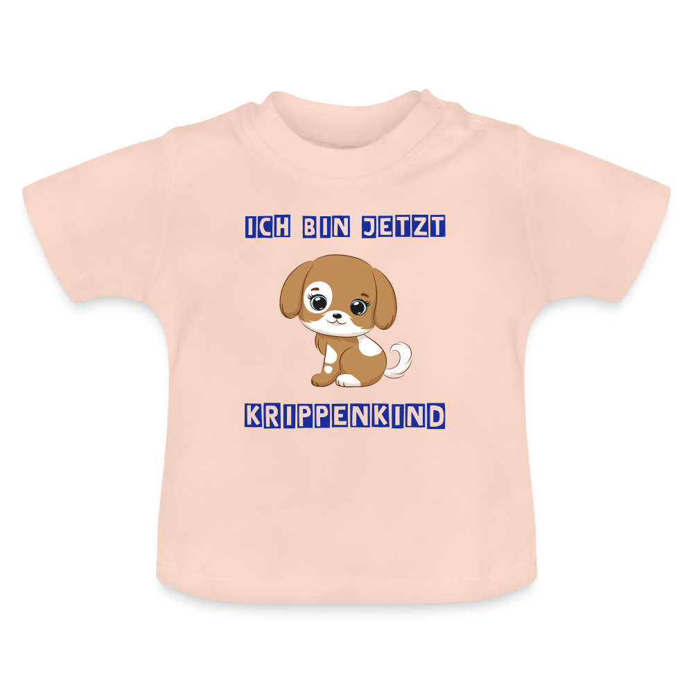 Baby T-Shirt - Krippenkind Hundewelpe - Kristallrosa