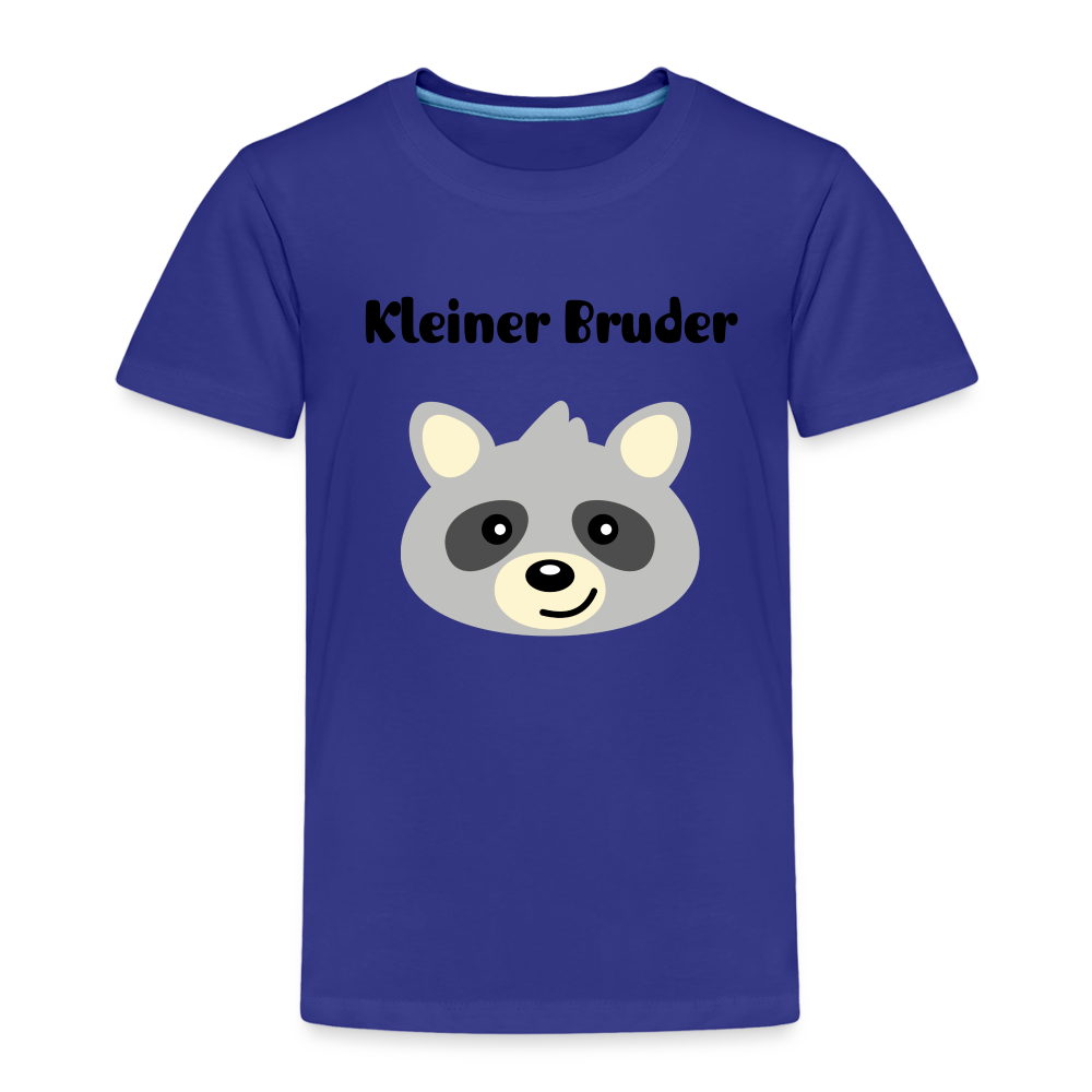 Kinder Premium T-Shirt - Kleiner Bruder Waschbär - Königsblau