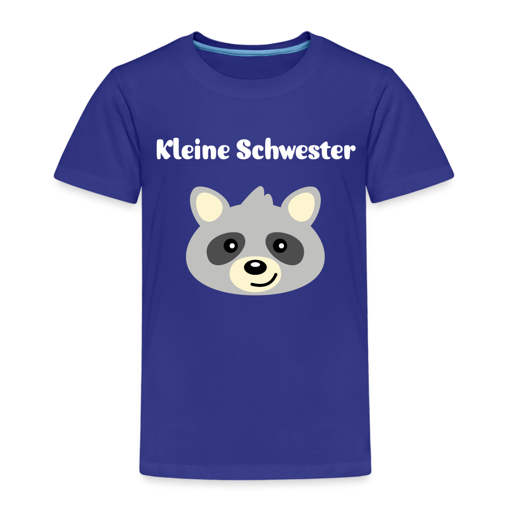 Kinder Premium T-Shirt - Kleine Schwester Waschbär - Königsblau