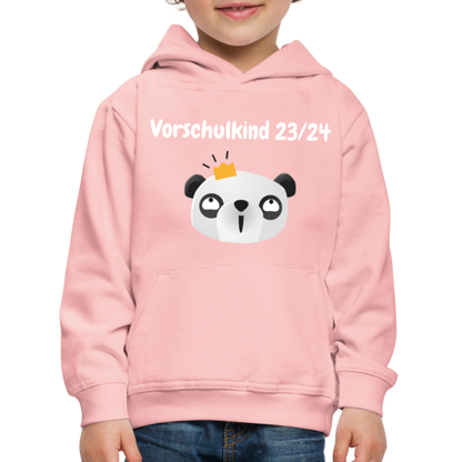 Kinder Premium Hoodie - Vorschulkind 23/24 Panda Prinzessin - Kristallrosa