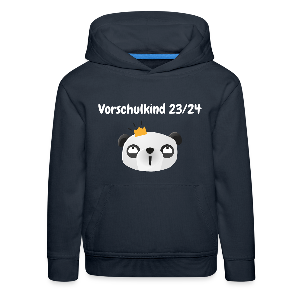 Kinder Premium Hoodie - Vorschulkind 23/24 Panda Prinzessin - Navy