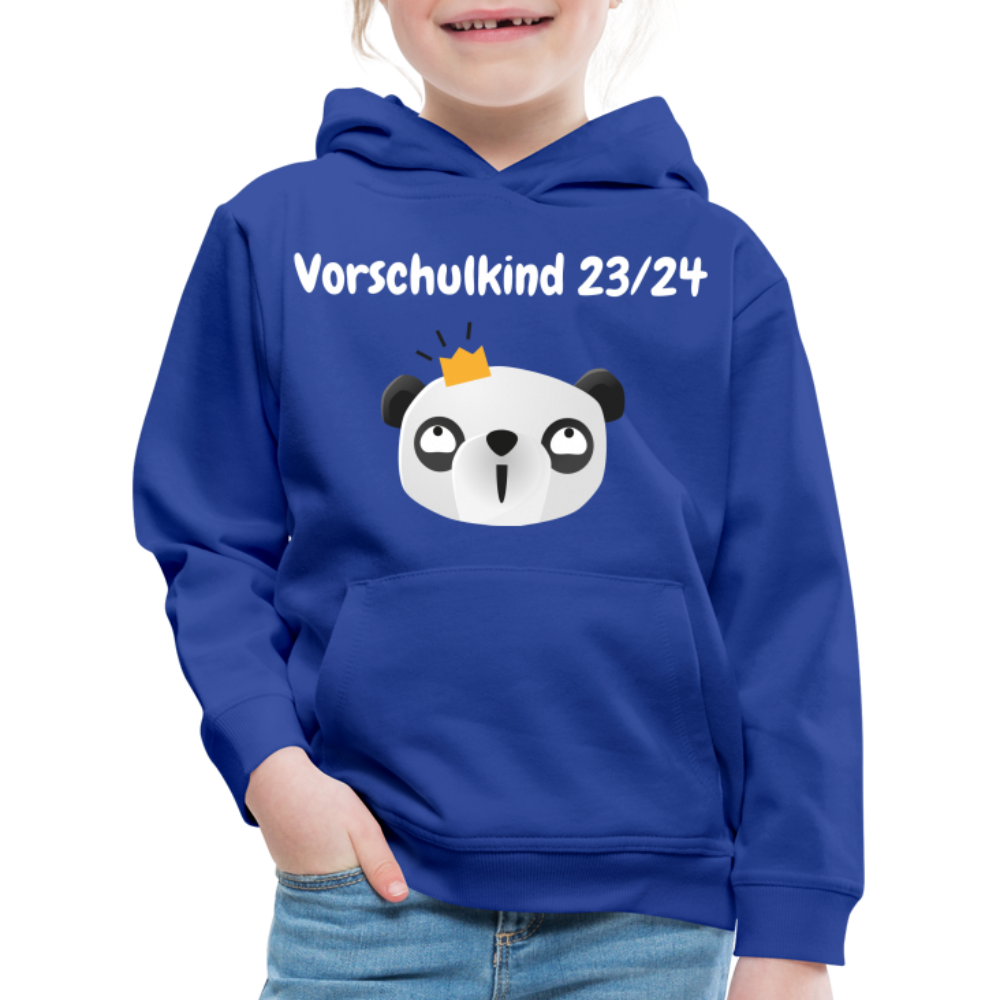 Kinder Premium Hoodie - Vorschulkind 23/24 Panda Prinzessin - Royalblau