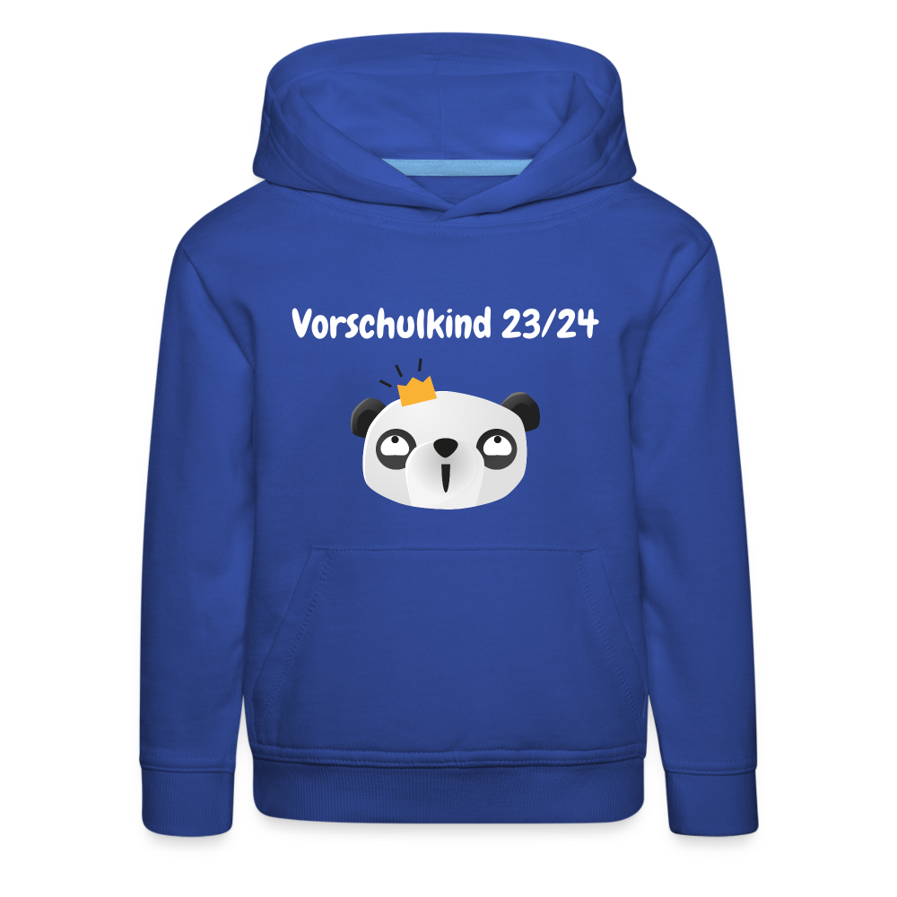 Kinder Premium Hoodie - Vorschulkind 23/24 Panda Prinzessin - Royalblau