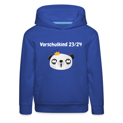 Kinder Premium Hoodie - Vorschulkind 23/24 Panda Prinzessin - Royalblau