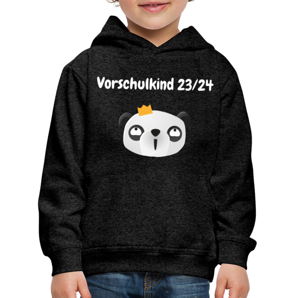 Kinder Premium Hoodie - Vorschulkind 23/24 Panda Prinzessin - Anthrazit