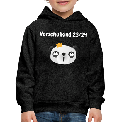 Kinder Premium Hoodie - Vorschulkind 23/24 Panda Prinzessin - Anthrazit