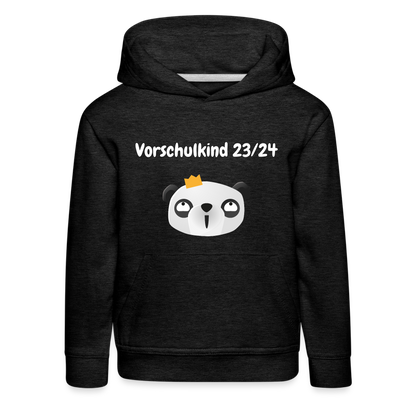 Kinder Premium Hoodie - Vorschulkind 23/24 Panda Prinzessin - Anthrazit