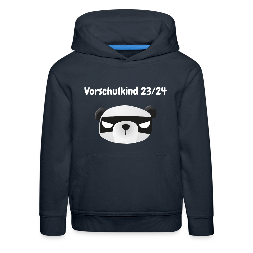 Kinder Premium Hoodie - Vorschulkind 23/24 Panda mit Maske - Navy