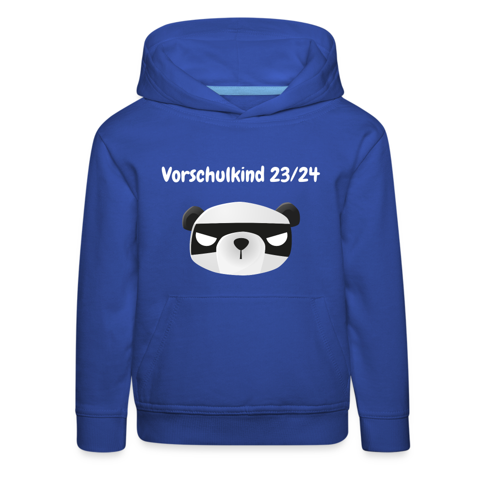 Kinder Premium Hoodie - Vorschulkind 23/24 Panda mit Maske - Royalblau