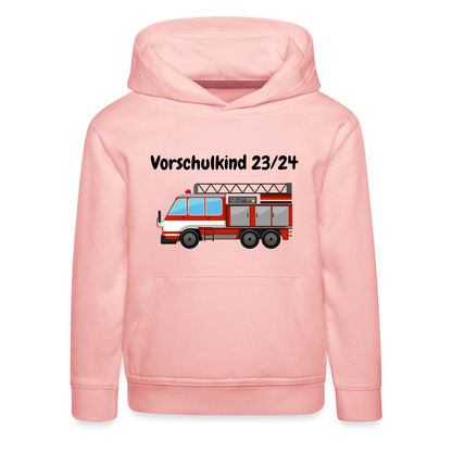 Kinder Premium Hoodie - Vorschulkind 23/24 Feuerwehr - Kristallrosa