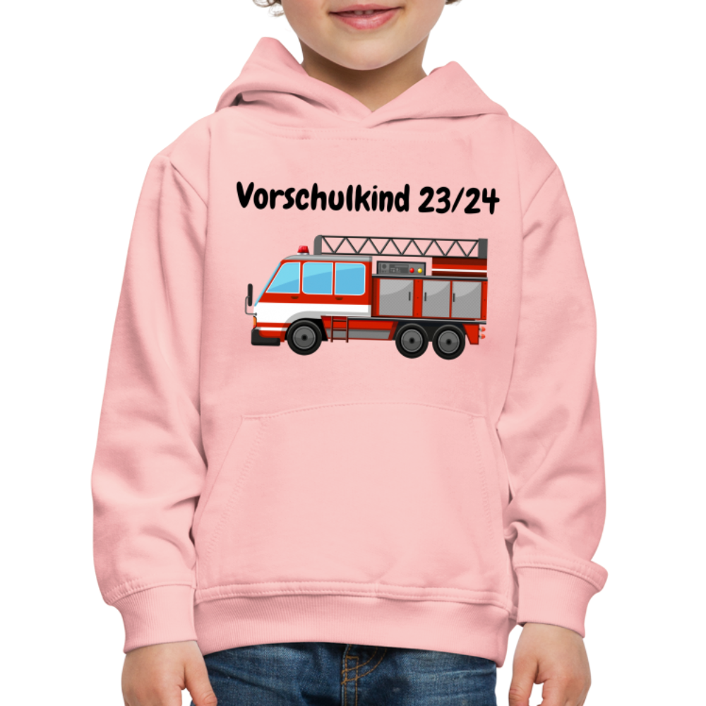 Kinder Premium Hoodie - Vorschulkind 23/24 Feuerwehr - Kristallrosa