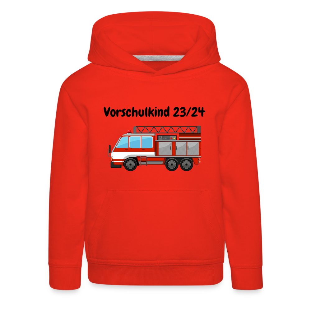 Kinder Premium Hoodie - Vorschulkind 23/24 Feuerwehr - Rot