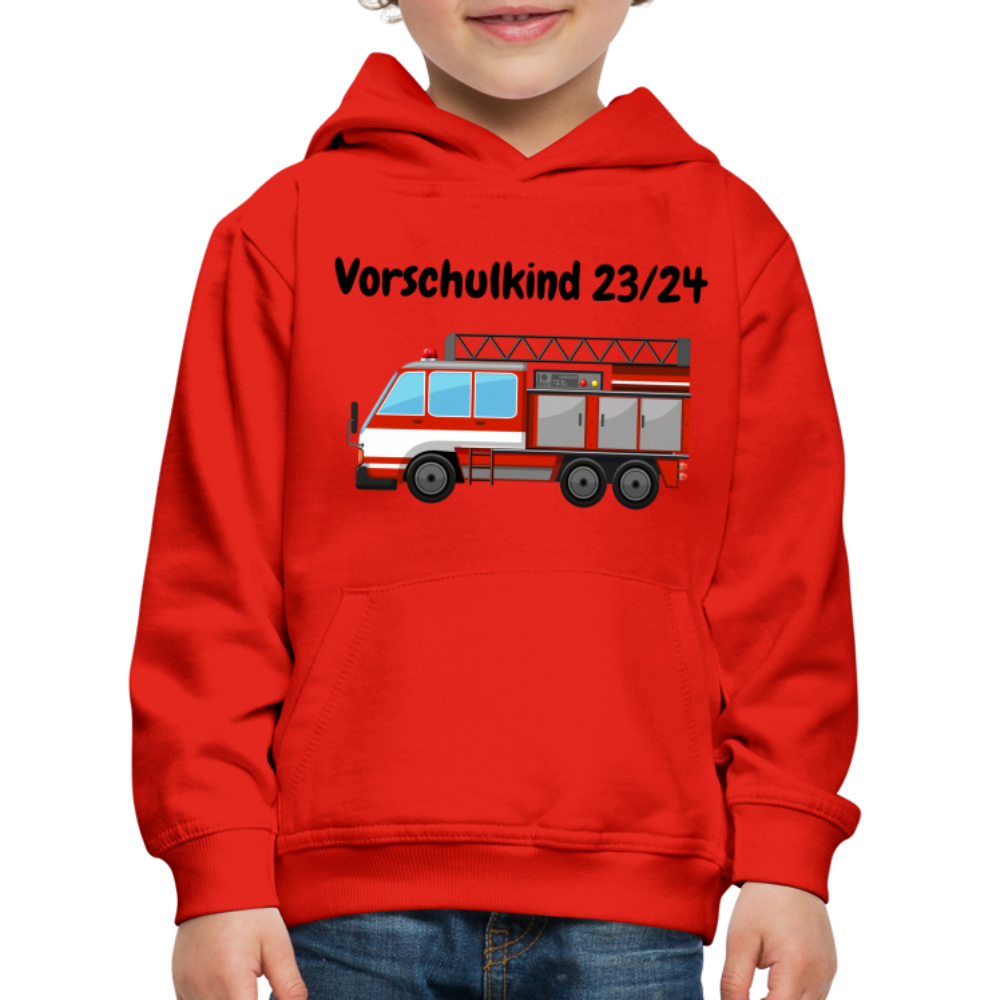 Kinder Premium Hoodie - Vorschulkind 23/24 Feuerwehr - Rot