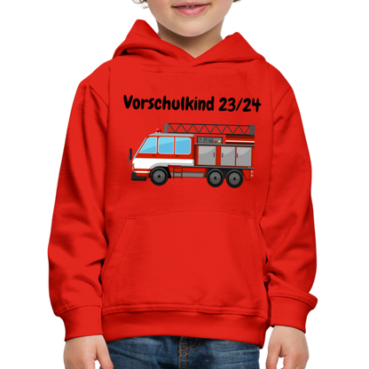 Kinder Premium Hoodie - Vorschulkind 23/24 Feuerwehr - Rot