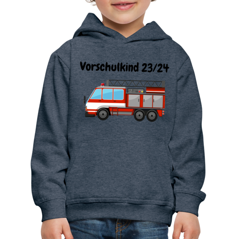 Kinder Premium Hoodie - Vorschulkind 23/24 Feuerwehr - Jeansblau