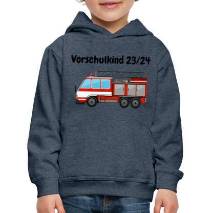 Kinder Premium Hoodie - Vorschulkind 23/24 Feuerwehr - Jeansblau