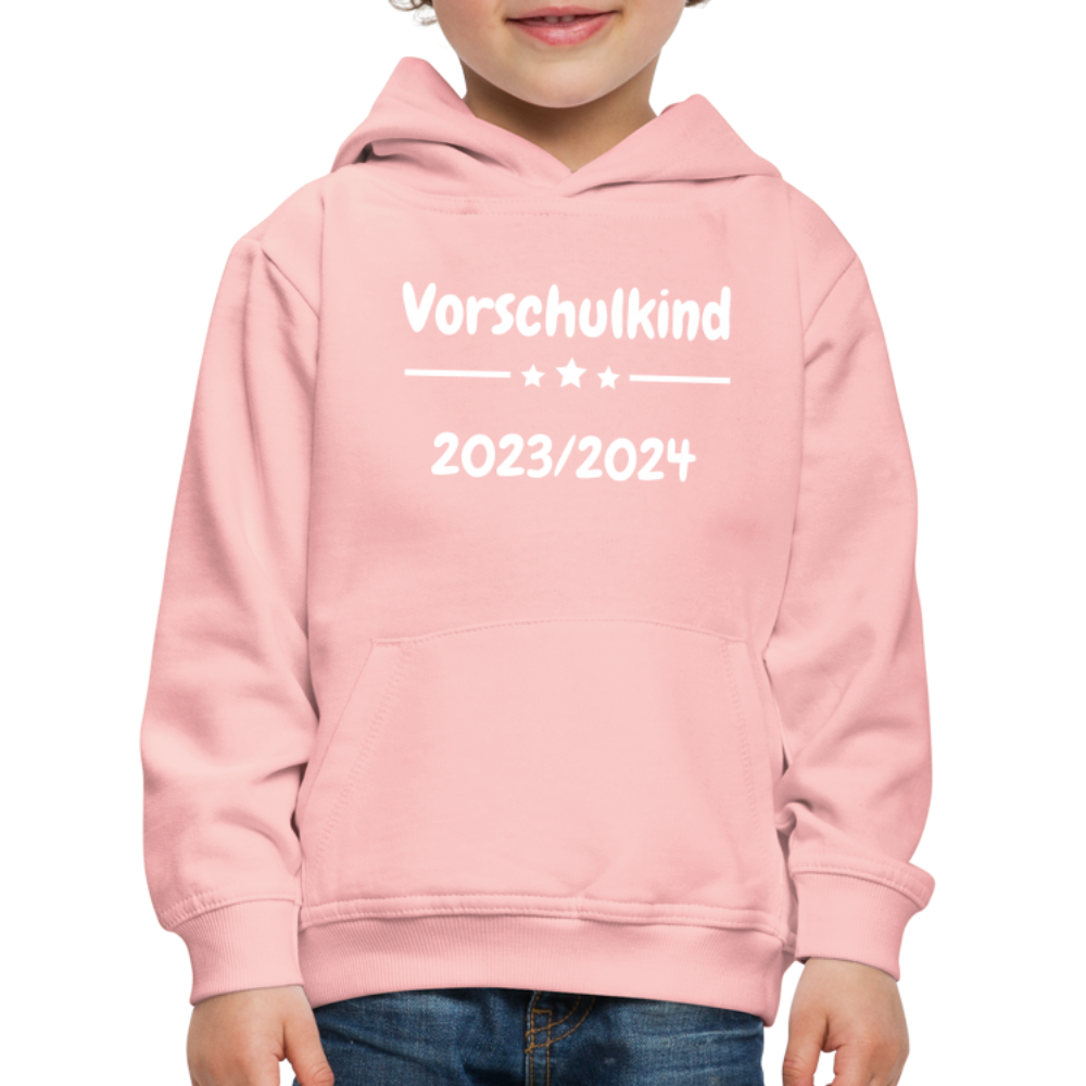 Kinder Premium Hoodie - Vorschulkind 23/24 Sterne - Kristallrosa