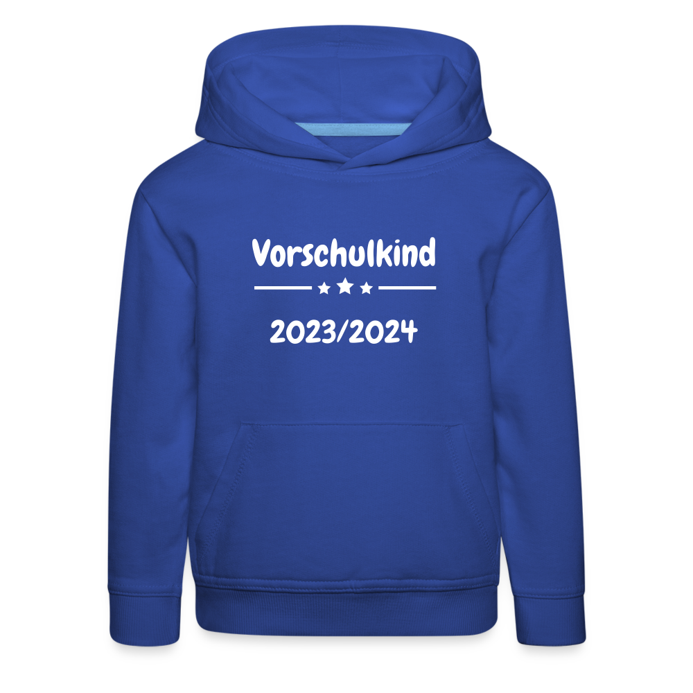 Kinder Premium Hoodie - Vorschulkind 23/24 Sterne - Royalblau