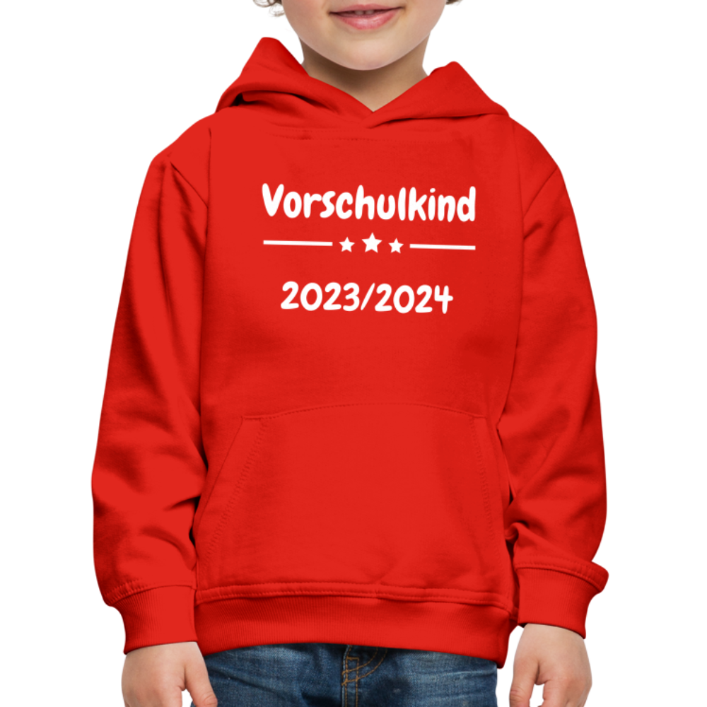 Kinder Premium Hoodie - Vorschulkind 23/24 Sterne - Rot