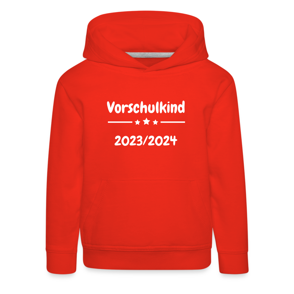 Kinder Premium Hoodie - Vorschulkind 23/24 Sterne - Rot