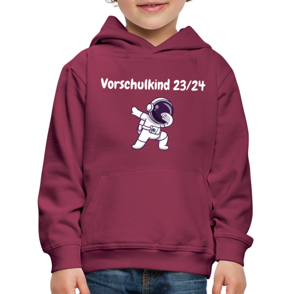 Kinder Premium Hoodie - Vorschulkind 23/24 Astronaut - Bordeaux