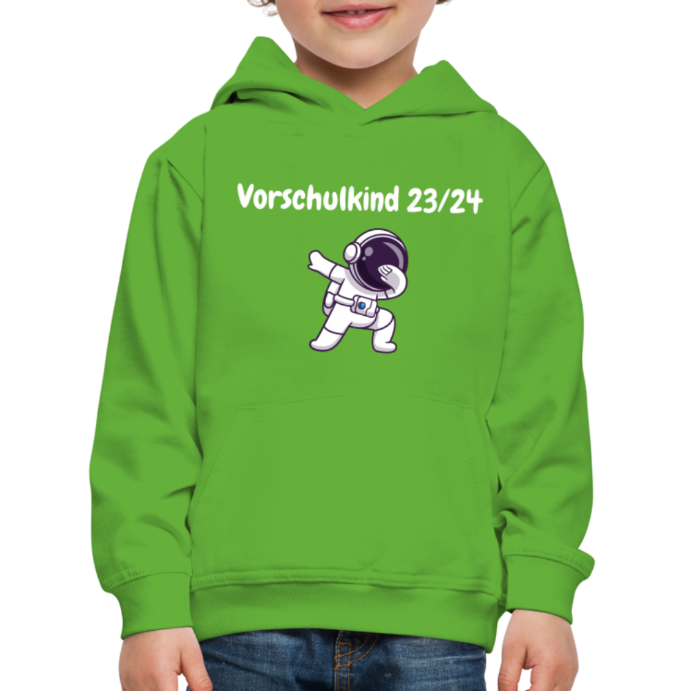 Kinder Premium Hoodie - Vorschulkind 23/24 Astronaut - Hellgrün