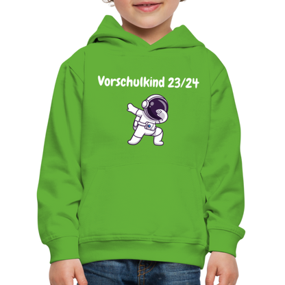 Kinder Premium Hoodie - Vorschulkind 23/24 Astronaut - Hellgrün