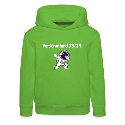 Kinder Premium Hoodie - Vorschulkind 23/24 Astronaut - Hellgrün