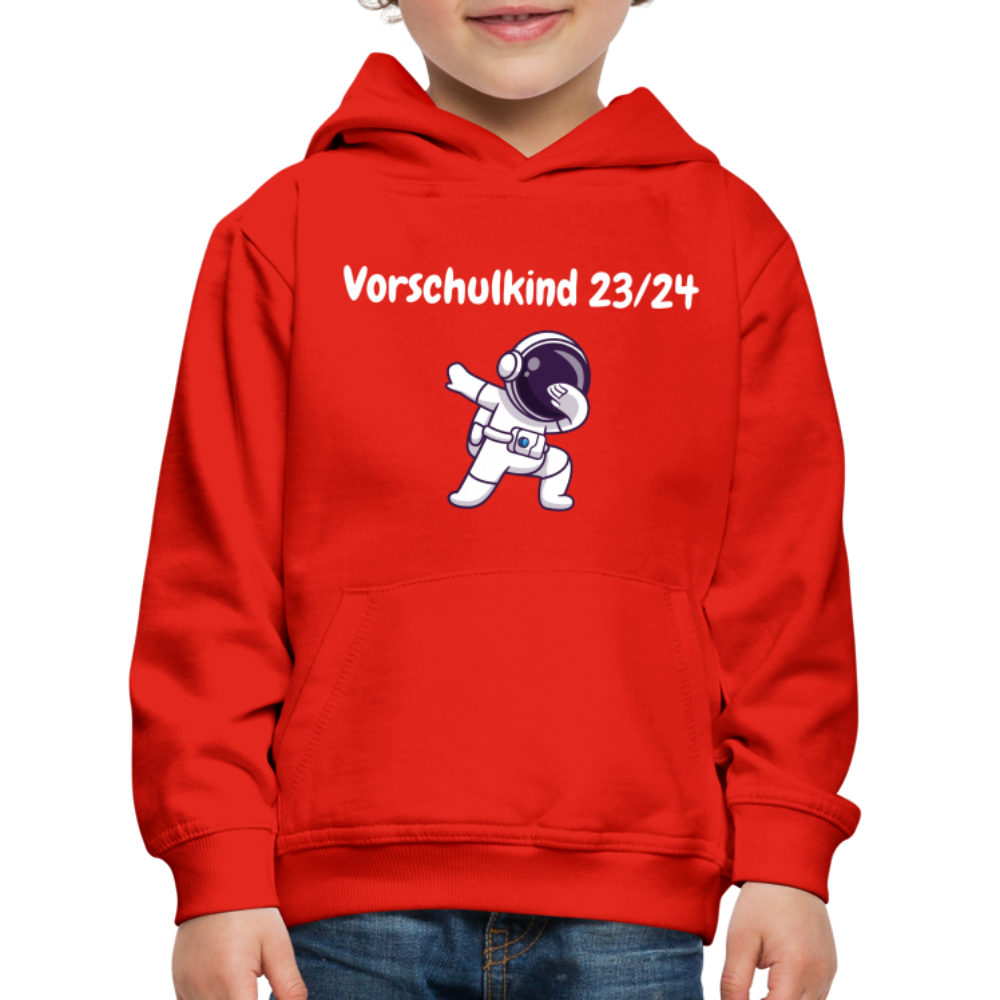 Kinder Premium Hoodie - Vorschulkind 23/24 Astronaut - Rot