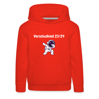 Kinder Premium Hoodie - Vorschulkind 23/24 Astronaut - Rot