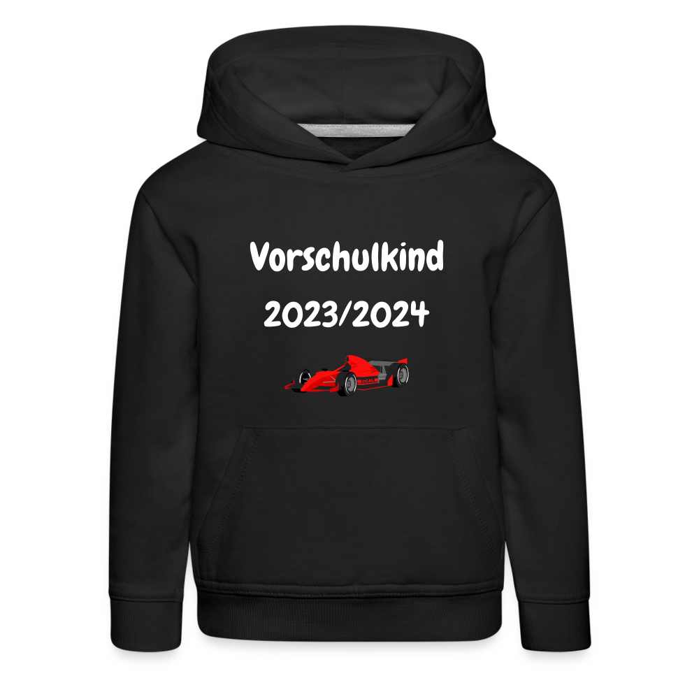 Kinder Premium Hoodie - Vorschulkind 23/24 Rennauto - Schwarz