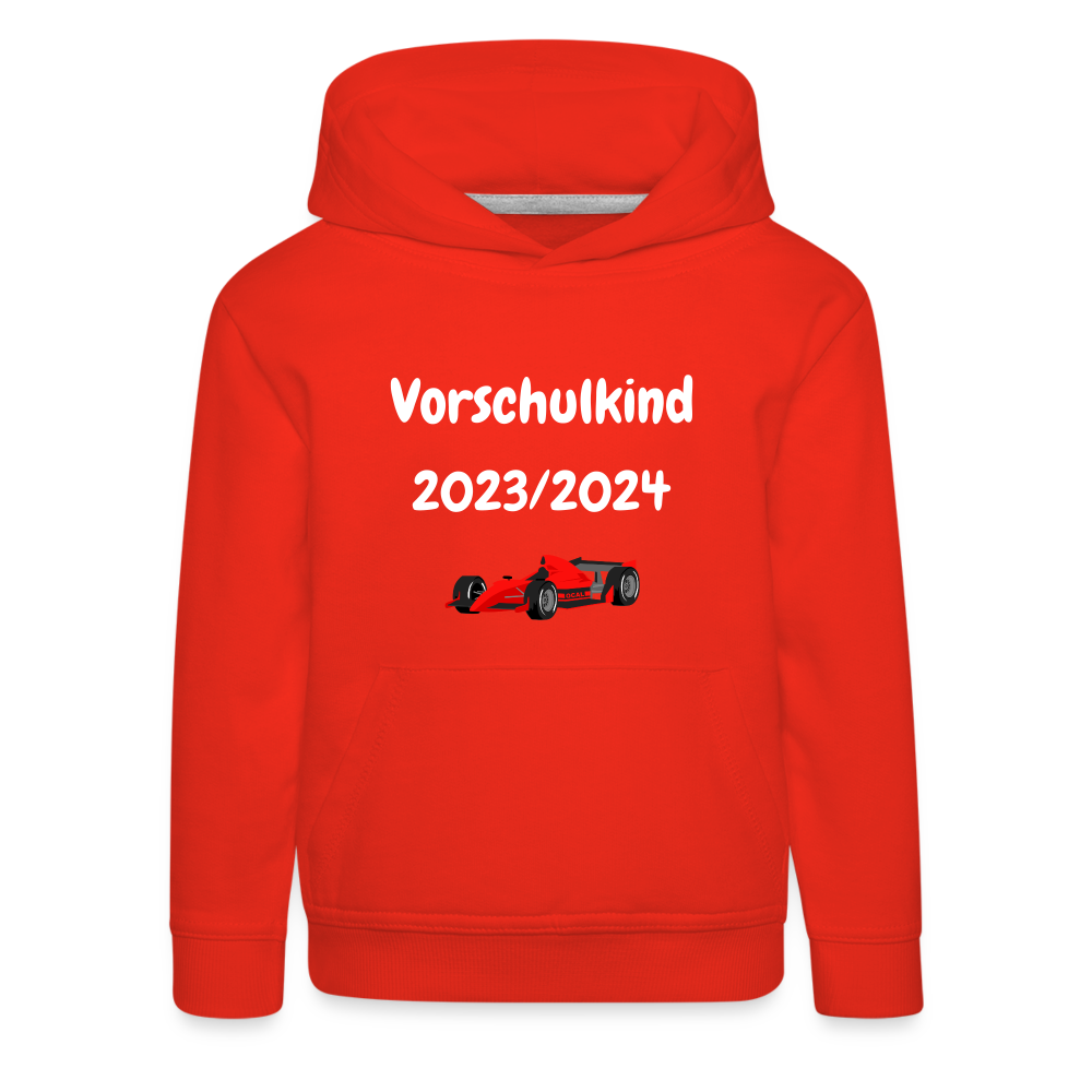 Kinder Premium Hoodie - Vorschulkind 23/24 Rennauto - Rot