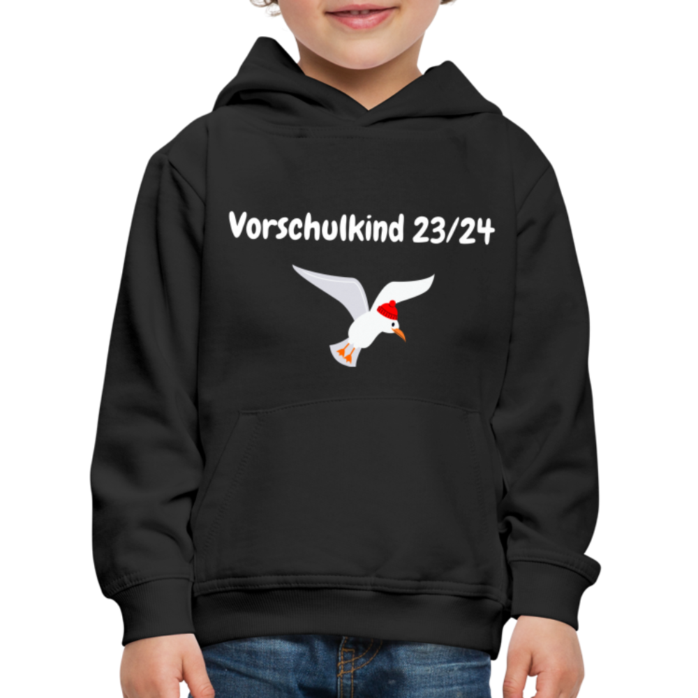 Kinder Premium Hoodie - Vorschulkind  23/24 Möwe rot - Schwarz