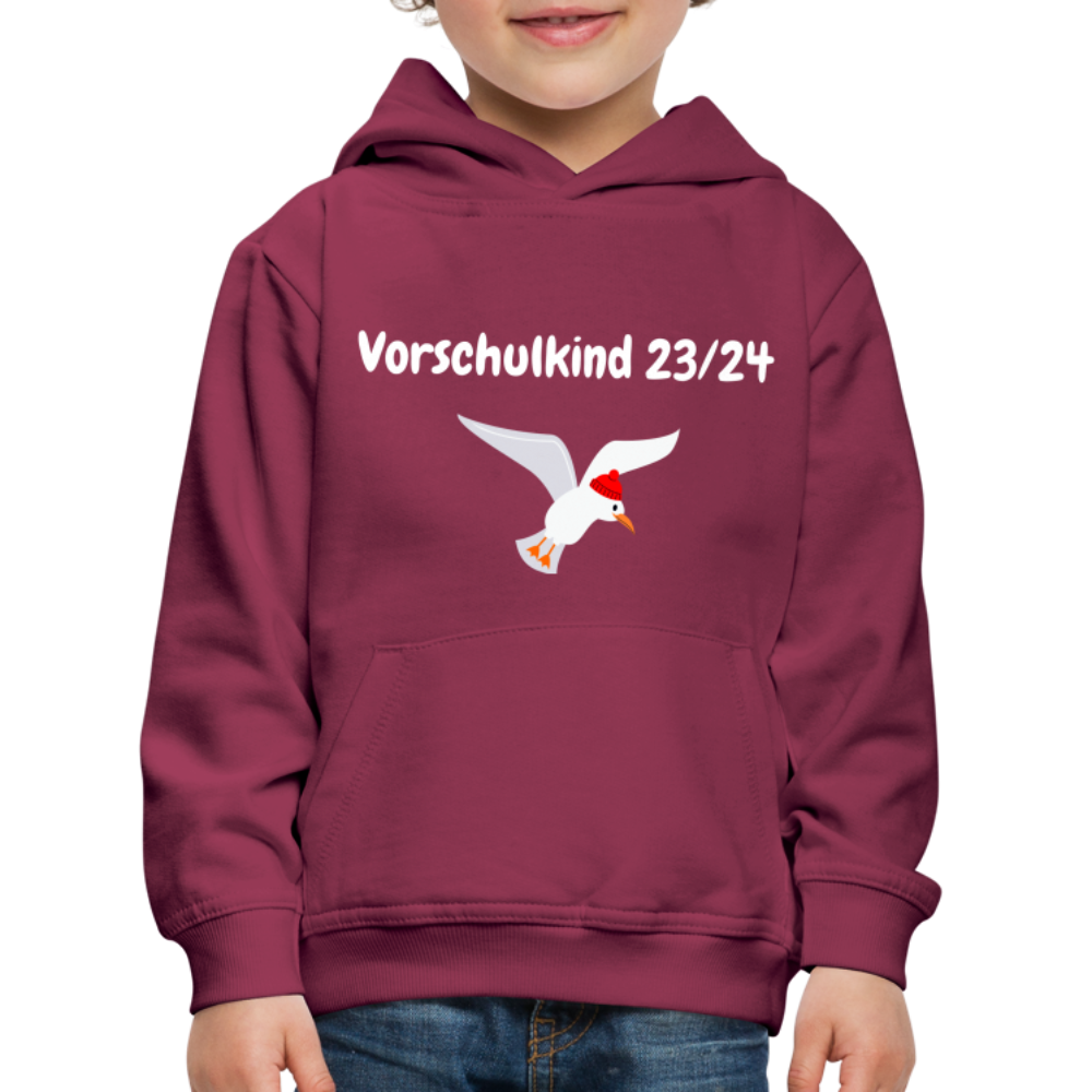 Kinder Premium Hoodie - Vorschulkind  23/24 Möwe rot - Bordeaux